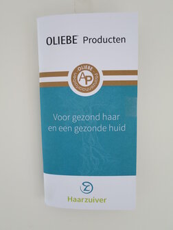 OLIEBE product boekje